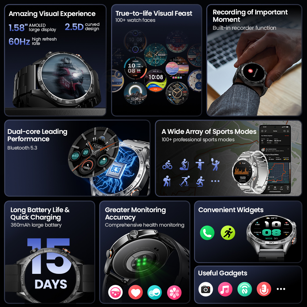 HAYLOU Solar 5 Voice Calling S – обзор и цена Gps Running Watch