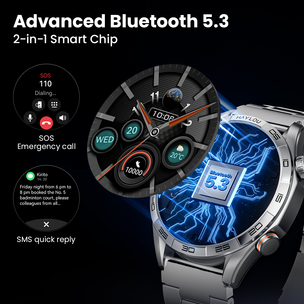 HAYLOU Solar 5 Voice Calling S – обзор и цена Gps Running Watch